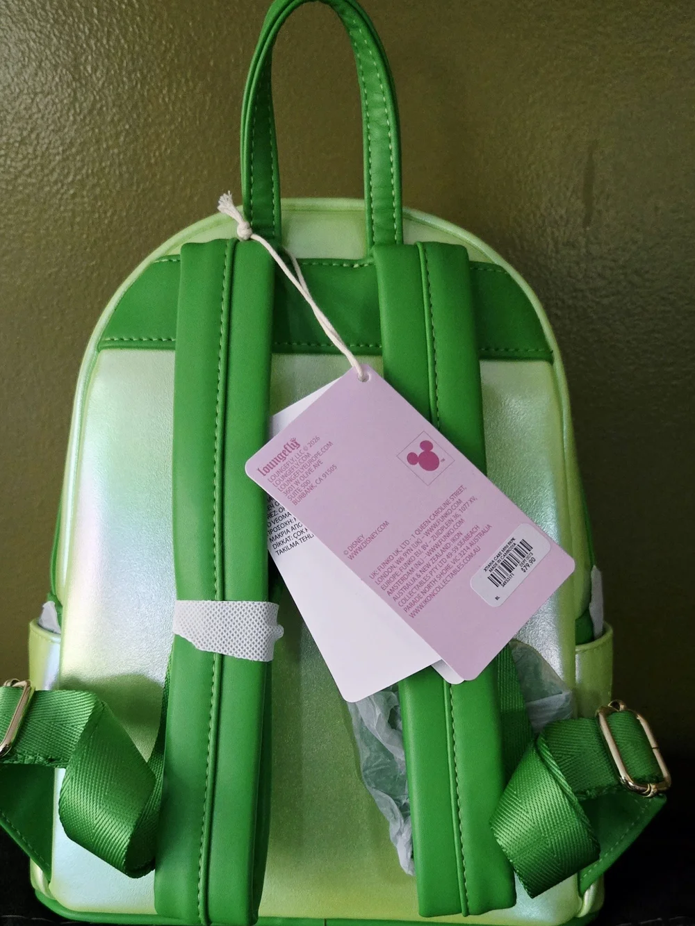 Disney x Loungefly Green Tiana Cake Mini Backpack